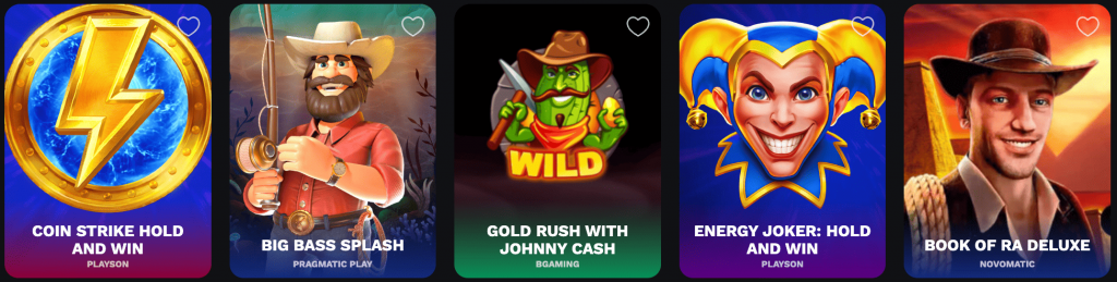 Raccolta di giochi BetOnRed Casino